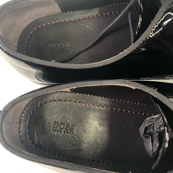 HUGO Boss Highline Patent Oxfords Black Leather main image 4